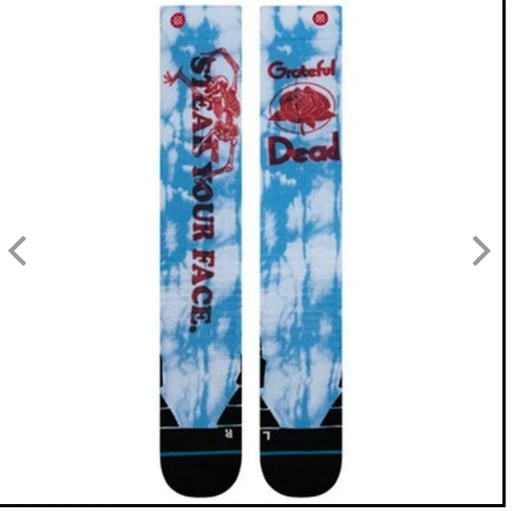 NWT Men's Grateful Dead Steal Your Face Snow Srance Crew Socks